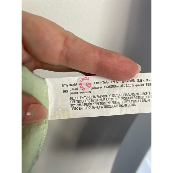 Zara XS Flowy Crop Top Mint Green Strappy Lace Up Back Square Neck New - Picture 15 of 16